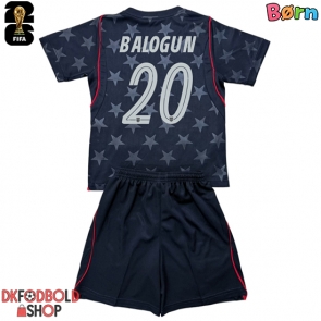 Forente stater Folarin Balogun #20 Udebanesæt Børn VM 2026 Kort ærmer (+ korte bukser)